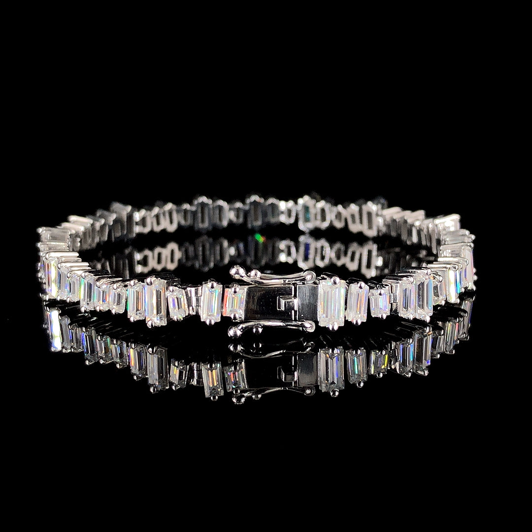 THE GLITCH BAGUETTE TENNIS BRACELET