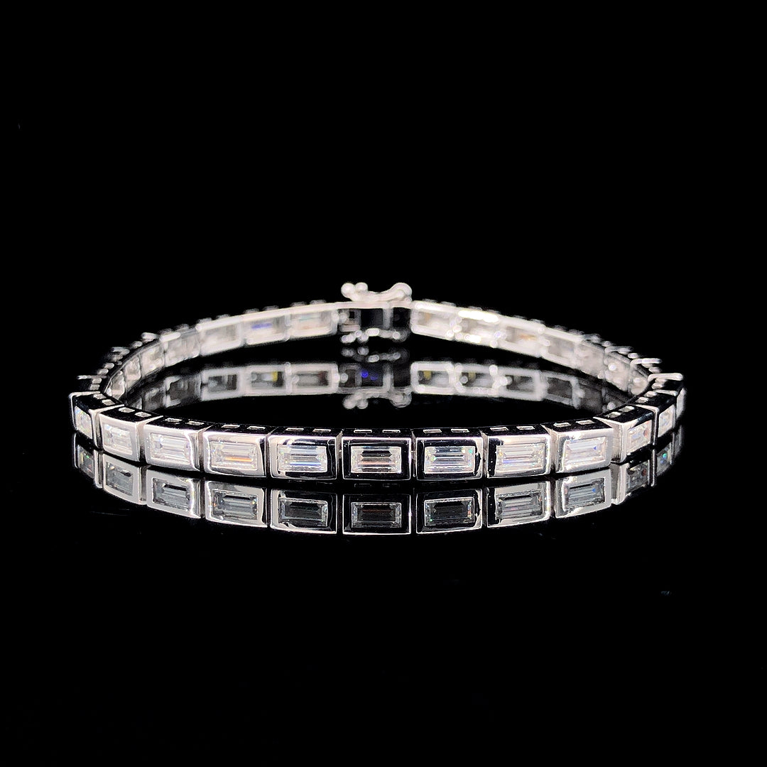THE SLEEK BAGUETTE CUT TENNIS BRACELET