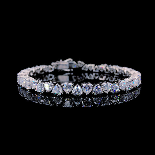 THE HEART CUT TENNIS BRACELET