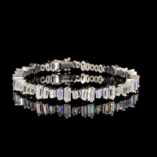 THE GLITCH BAGUETTE TENNIS BRACELET