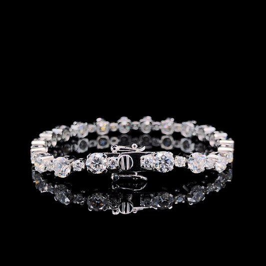 THE ROUND-CUT SPIRIT TENNIS BRACELET