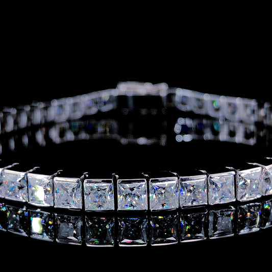 PRINCESS CUT TENNIS BRACELET